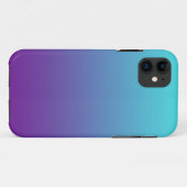 Eenvoudige Achtergrond Gradiënt Turquoise Blauw Pa Case-Mate iPhone Case (Achterkant (horizontaal))