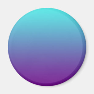 Eenvoudige Achtergrond Gradiënt Turquoise Blauw Pa Magneet