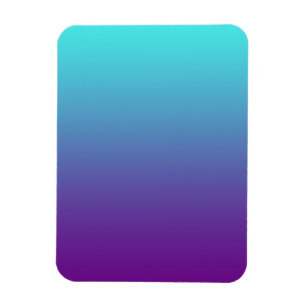 Eenvoudige Achtergrond Gradiënt Turquoise Blauw Pa Magneet