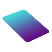 Eenvoudige Achtergrond Gradiënt Turquoise Blauw Pa Magneet (Rechterzijde)