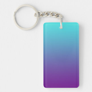 Eenvoudige Achtergrond Gradiënt Turquoise Blauw Pa Sleutelhanger