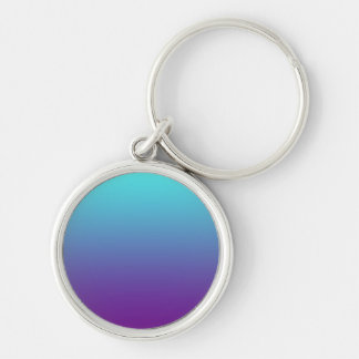 Eenvoudige Achtergrond Gradiënt Turquoise Blauw Pa Sleutelhanger