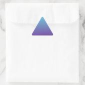 Eenvoudige Achtergrond Gradiënt Turquoise Blauw Pa Sticker (Tas)