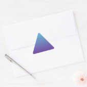 Eenvoudige Achtergrond Gradiënt Turquoise Blauw Pa Sticker (Envelop)