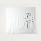 Eenvoudige achtergrond van neutraal Baby shower Wandkleed (Voorkant (horizontaal))