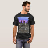 Eenvoudige achtergronden voor herten t-shirt (Voorkant volledig)