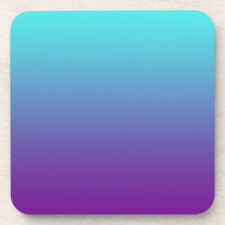 Eenvoudige achtergrondgradiënt: Paars blauw Bier Onderzetter
