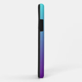 Eenvoudige achtergrondgradiënt: Paars blauw Case-Mate iPhone Case (Achterkant/rechts)