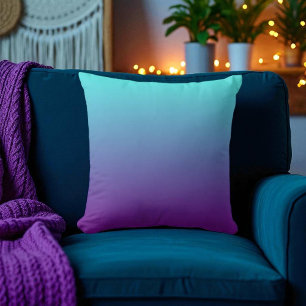 Eenvoudige achtergrondgradiënt: Paars blauw Kussen