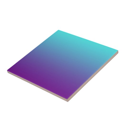 Eenvoudige achtergrondgradiënt: Paars blauw Tegeltje (Zijkant)