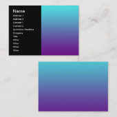 Eenvoudige achtergrondgradiënt: Paars blauw Visitekaartje (Voorkant / Achterkant)