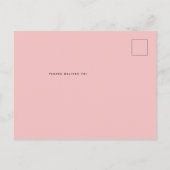 Eenvoudige achtertuin Baby Q BBQ Douche Roze Uitno Briefkaart (Achterkant)