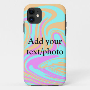 Eenvoudige acryl gietmarmer voeg uw tekst naam kla Case-Mate iPhone case
