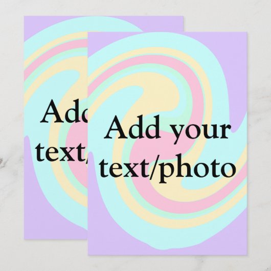 Eenvoudige acryl gietmarmer voeg uw tekst naam kla kaart (Voorkant / Achterkant)