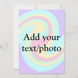 Eenvoudige acryl gietmarmer voeg uw tekst naam toe kaart