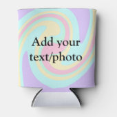 Eenvoudige acrylic voor add-your text name cust blikjeskoeler (Voorkant)