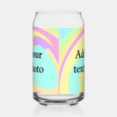 Eenvoudige acrylic voor add-your text name cust blikvorm glas (Links)
