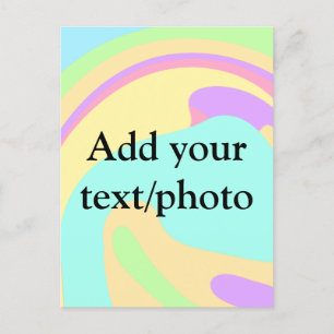 Eenvoudige acrylic voor add-your text name cust briefkaart