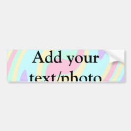 Eenvoudige acrylic voor add-your text name cust bumpersticker