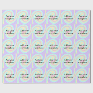 Eenvoudige acrylic voor add-your text name cust cadeaupapier