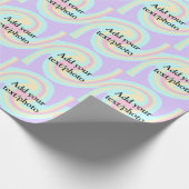 Eenvoudige acrylic voor add-your text name cust cadeaupapier (Hoek)