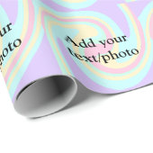 Eenvoudige acrylic voor add-your text name cust cadeaupapier (Rol Hoek)