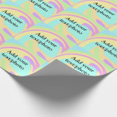 Eenvoudige acrylic voor add-your text name cust cadeaupapier (Hoek)