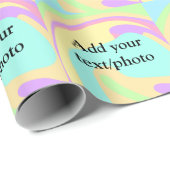 Eenvoudige acrylic voor add-your text name cust cadeaupapier (Rol Hoek)