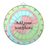 Eenvoudige acrylic voor add-your text name cust dartbord (Voorkant)