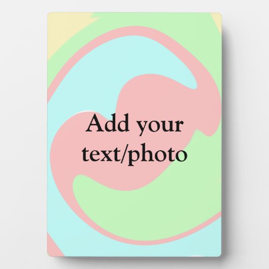 Eenvoudige acrylic voor add-your text name cust fotoplaat (voorkant)
