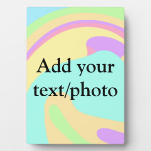 Eenvoudige acrylic voor add-your text name cust fotoplaat