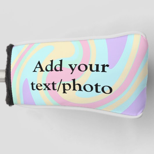 Eenvoudige acrylic voor add-your text name cust golfheadcover (Voorkant)