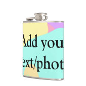 Eenvoudige acrylic voor add-your text name cust heupfles (Links)