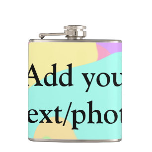Eenvoudige acrylic voor add-your text name cust heupfles