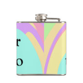 Eenvoudige acrylic voor add-your text name cust heupfles (Achterkant)