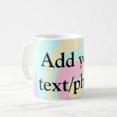 Eenvoudige acrylic voor add-your text name cust koffiemok (Voorkant links)