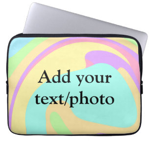 Eenvoudige acrylic voor add-your text name cust laptop sleeve
