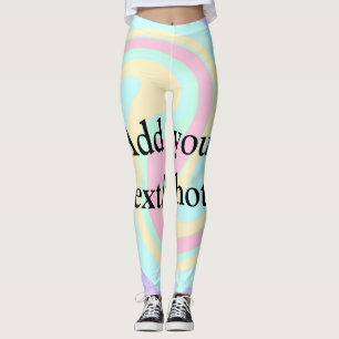 Eenvoudige acrylic voor add-your text name cust leggings
