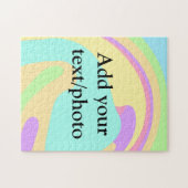 Eenvoudige acrylic voor add-your text name cust legpuzzel (Horizontaal)