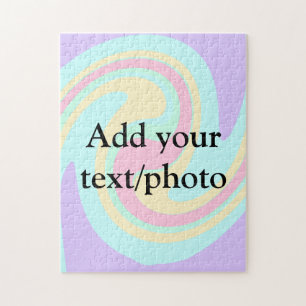 Eenvoudige acrylic voor add-your text name cust legpuzzel