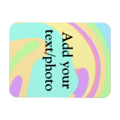 Eenvoudige acrylic voor add-your text name cust magneet (Horizontaal)