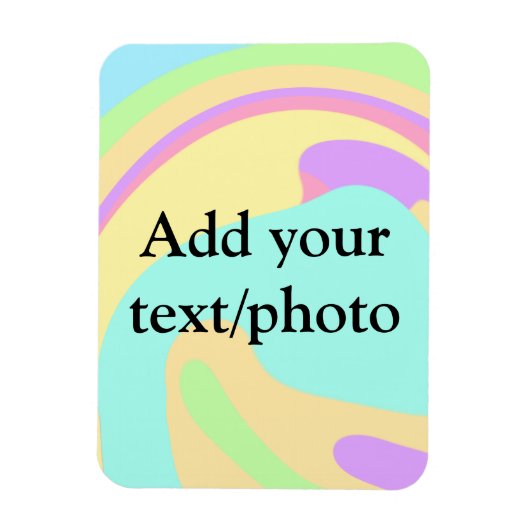 Eenvoudige acrylic voor add-your text name cust magneet (Verticaal)