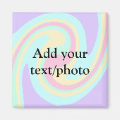 Eenvoudige acrylic voor add-your text name cust magneet (Voorkant)