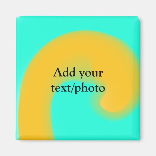 Eenvoudige acrylic voor add-your text name cust magneet (Voorkant)