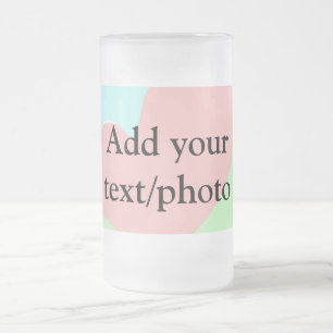 Eenvoudige acrylic voor add-your text name cust matglas bierpul