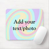 Eenvoudige acrylic voor add-your text name cust muismat (Met muis)