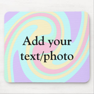 Eenvoudige acrylic voor add-your text name cust muismat