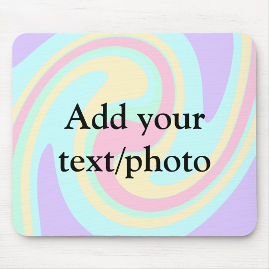 Eenvoudige acrylic voor add-your text name cust muismat (Voorkant)