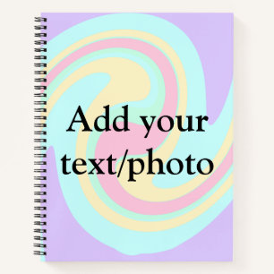Eenvoudige acrylic voor add-your text name cust notitieboek