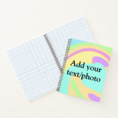 Eenvoudige acrylic voor add-your text name cust notitieboek (Binnen)